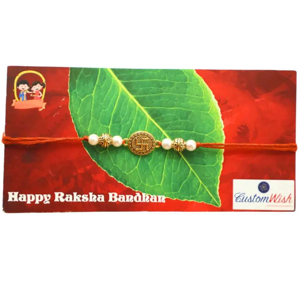 Swastik Oval Rakhi for Brother